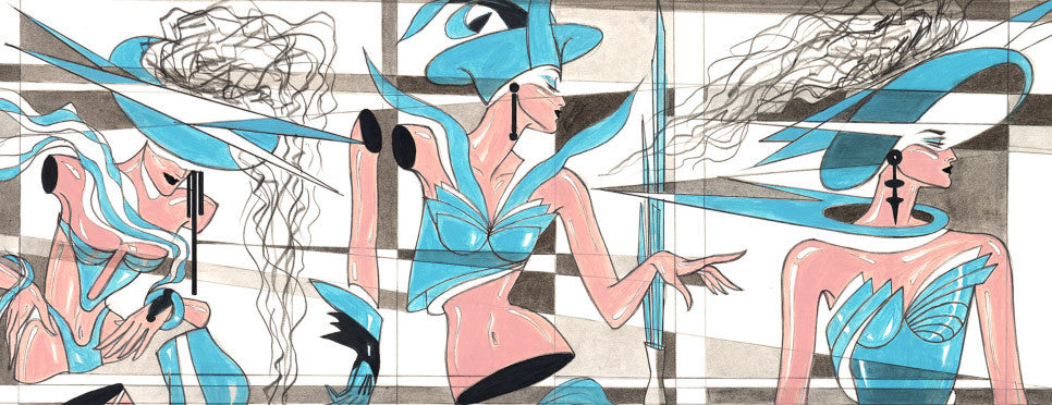 Hamza Arcan Illustration Artwork V&A Print #001